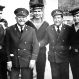 На фото Загной, Химич, Демидов с жителями г. Котор