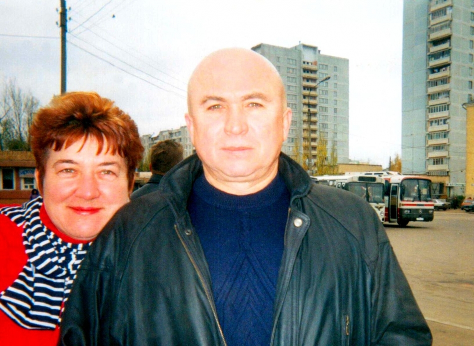 Я с женой в Серпухове (2003 год)