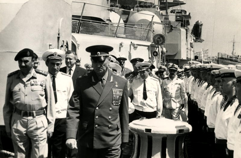 Египет, Александрия, на борту Министр обороны Египта и маршал Гречко