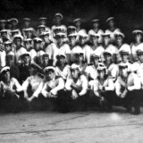 На сцене Гаванского театра после концерта худ. самодеятельности