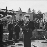 Поднятие военно-морского флага на РКР «Грозный» 3 июня 1962