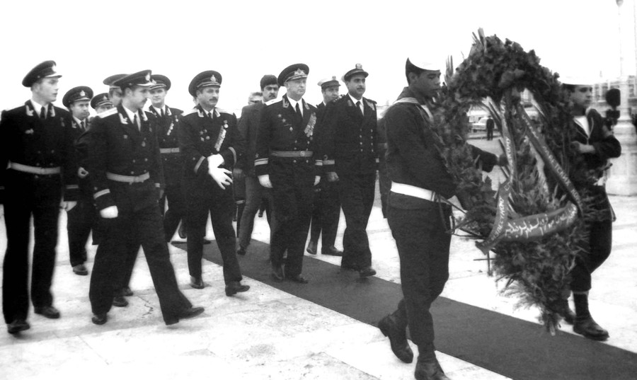 Командир 5 ОПЕСК Акимов В.И., начальник ПО Дубягин П.Р. , и др.
