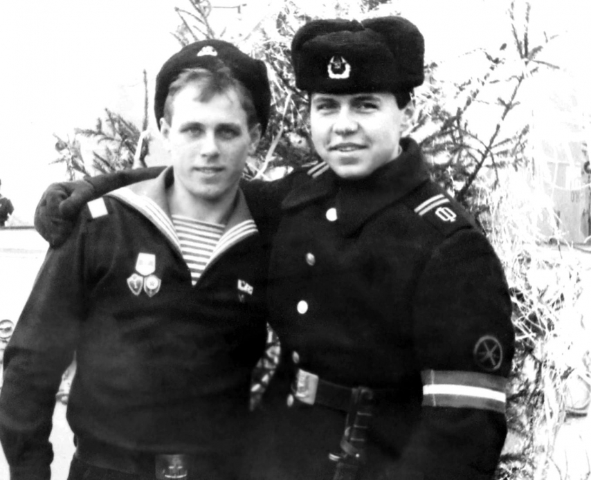 Новый год 1987-88. С Мысник