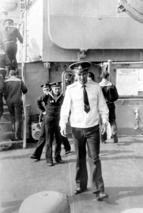 Ркр "Грозный 7 ноября 1985 года. Замполит БЧ-5 Николай Жуков