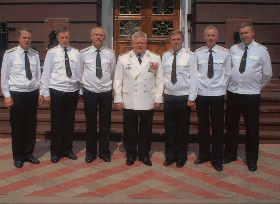 Руководство  ОМУ  штаба  БФ.  День  ВМФ. г. Калининград.2006 год