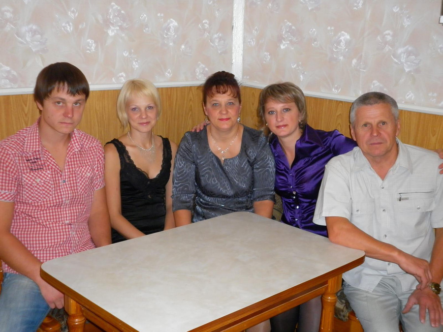 Моя семья жена, дочери, сын