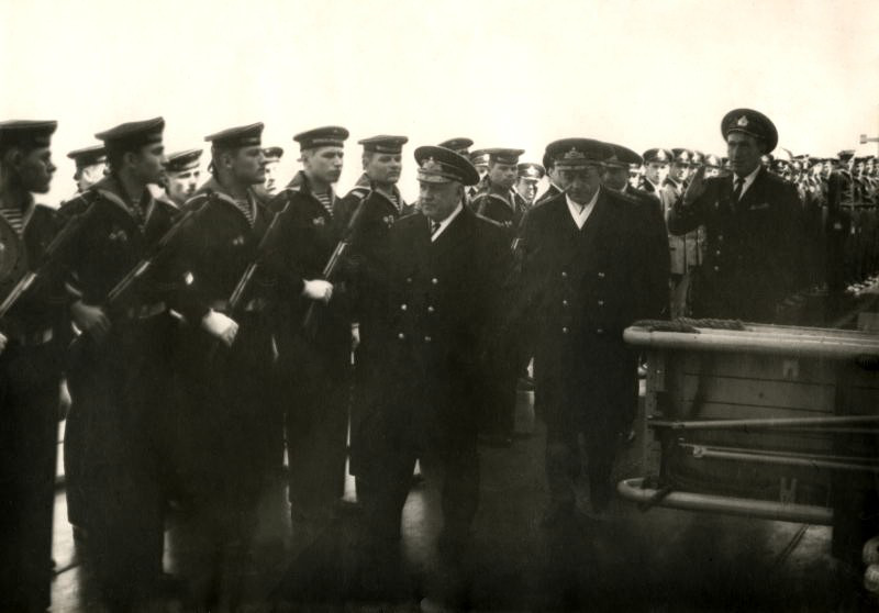 1971 год, РКР "Грозный" "Встречаем Главкома ВМФ"