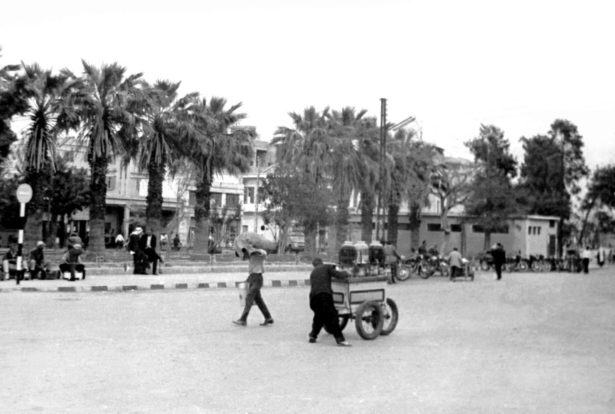 1968г.Сирия. г. Латакия улица с пальмовыми деревьями